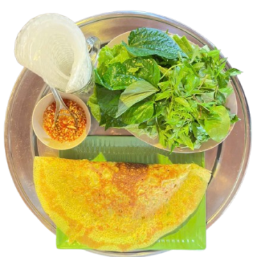 Bánh xèo rau rừng