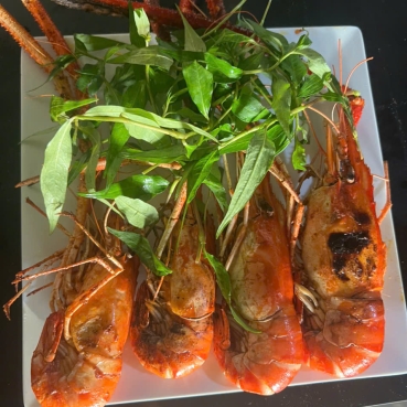 Tôm nướng mọi